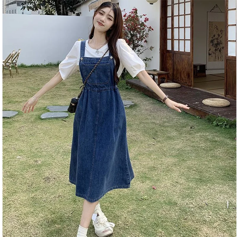Salopette jean robe