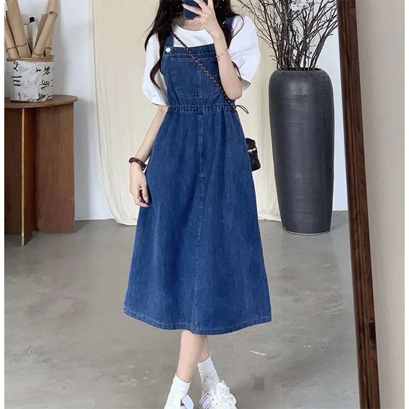Salopette jean robe