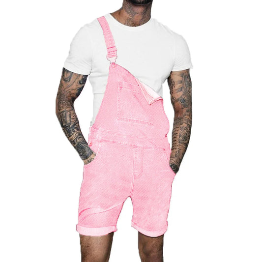 Salopette rose homme